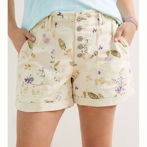 ANTHROPOLOGIE | PILCRO THE WANDERER SHORTS FLORAL BOTANICAL PRINTS SIZE 27
